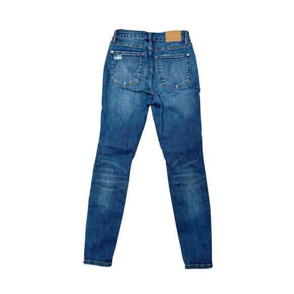 Judy Blue Distressed Skinny Jeans Size 5/27 - Picture 4 of 7